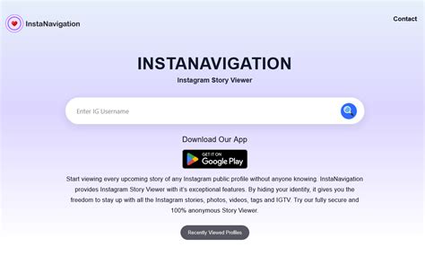 InstaNavigation: Instagram Story Viewer